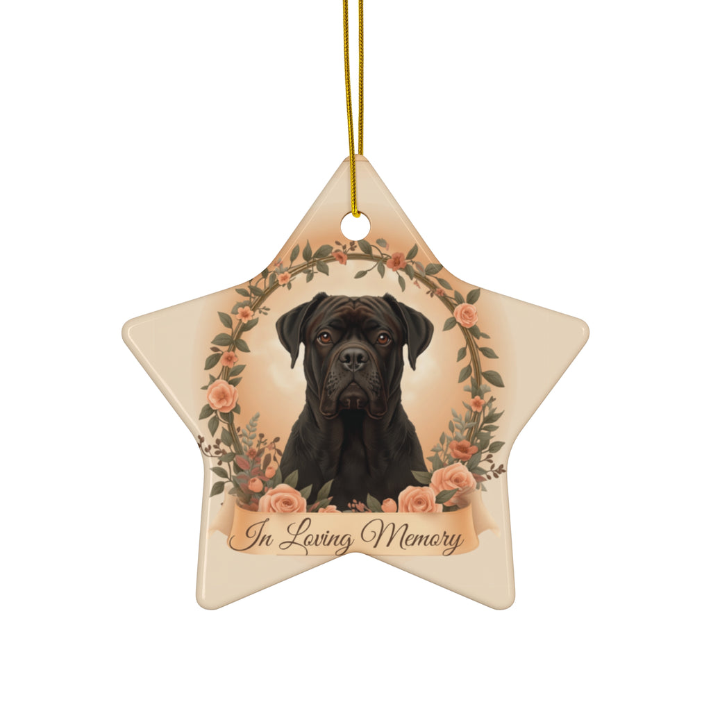Cane Corso Memorial Star Ornament - In Loving Memory