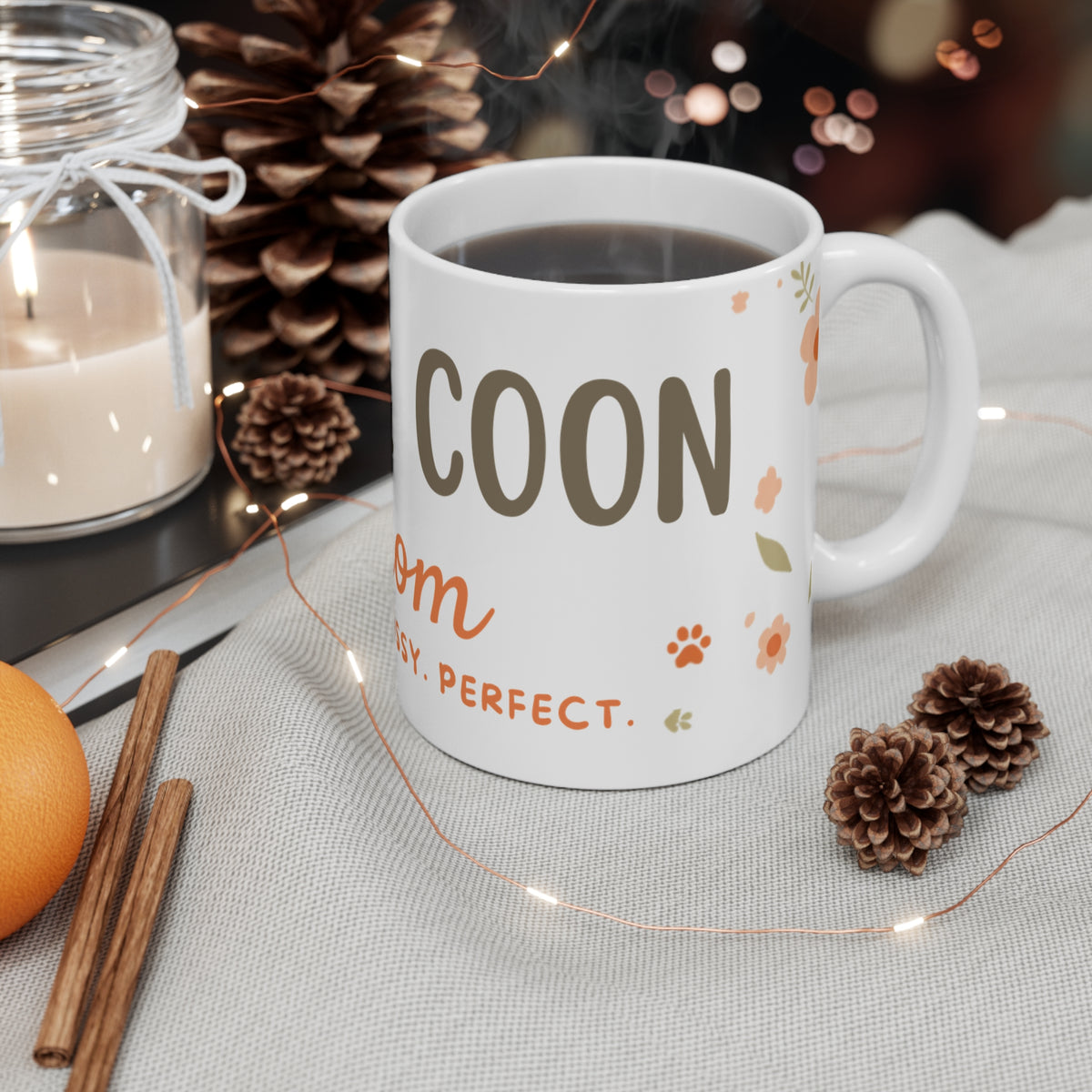 Maine Coon Mom Mug - Fluffy. Bossy. Perfect.