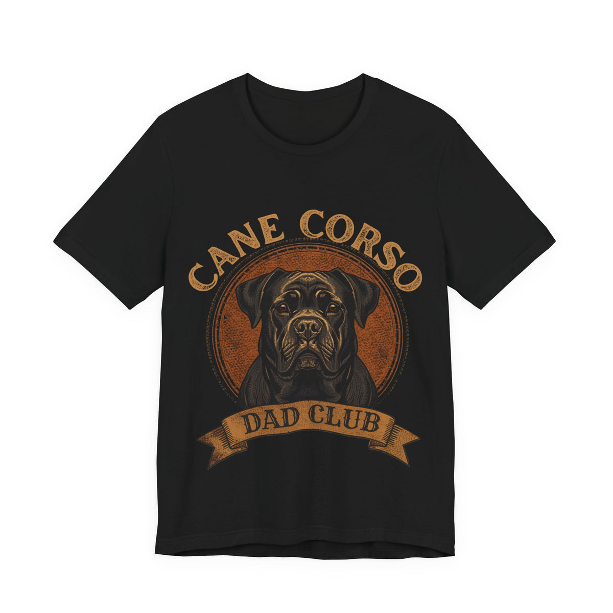 Cane Corso Dad Club - Vintage Leather Patch T-Shirt