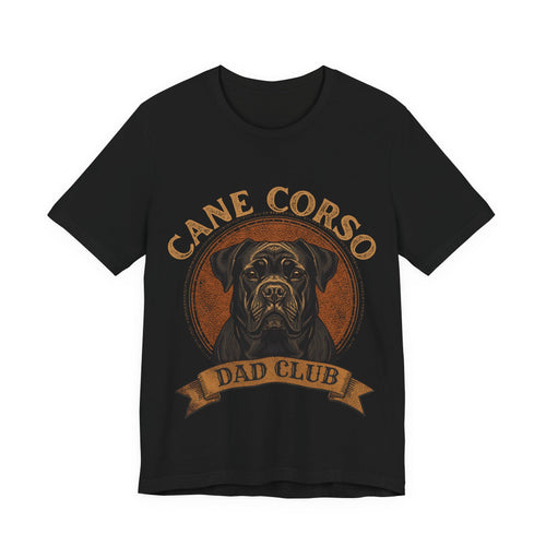 Cane Corso Dad Club - Vintage Leather Patch T-Shirt