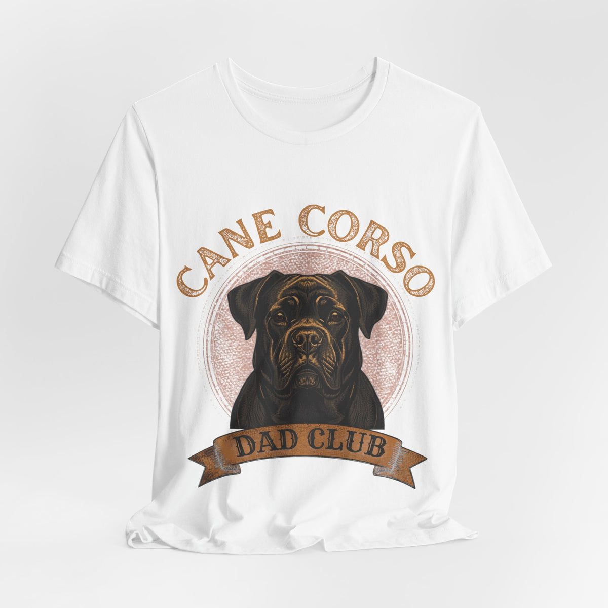 Cane Corso Dad Club - Vintage Leather Patch T-Shirt