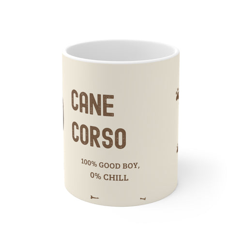 Cane Corso Dad Mug - 100% Good Boy, 0% Chill