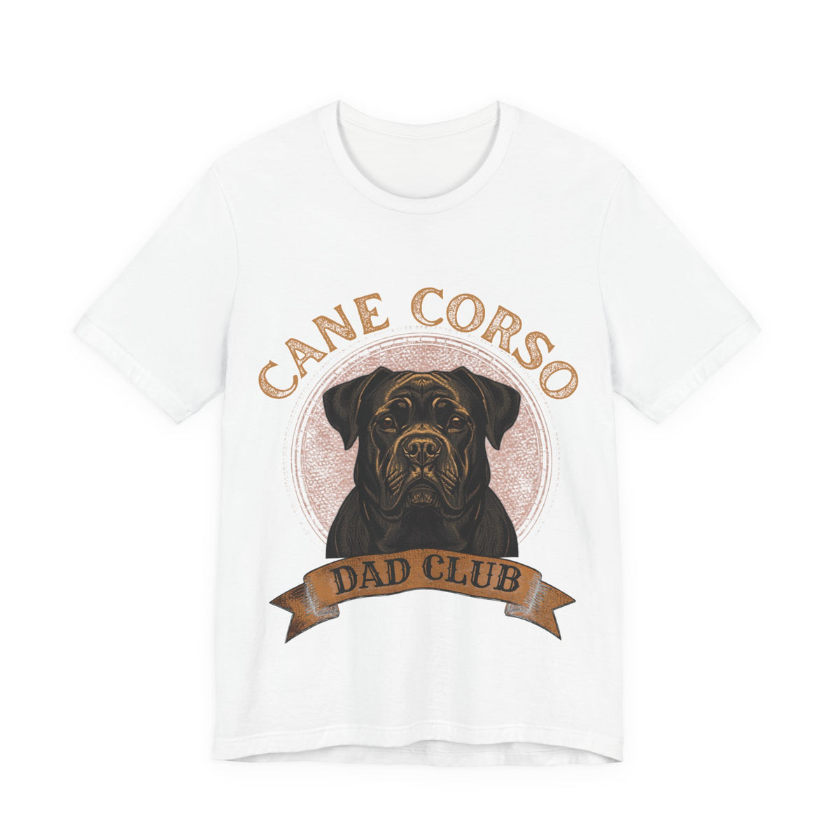Cane Corso Dad Club - Vintage Leather Patch T-Shirt